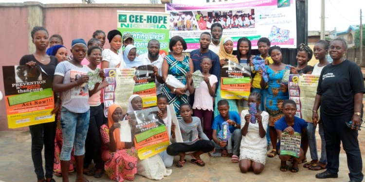 CEE-HOPE TRAINS GIRLS TO MAKE RE-USABLE SANITARY PADS