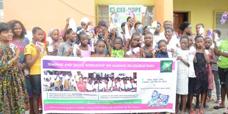 CEEHOPE MAKES CASE FOR GIRLS ON THE DISTRIBUTION OF REUSABLE MENSTRUAL PADS