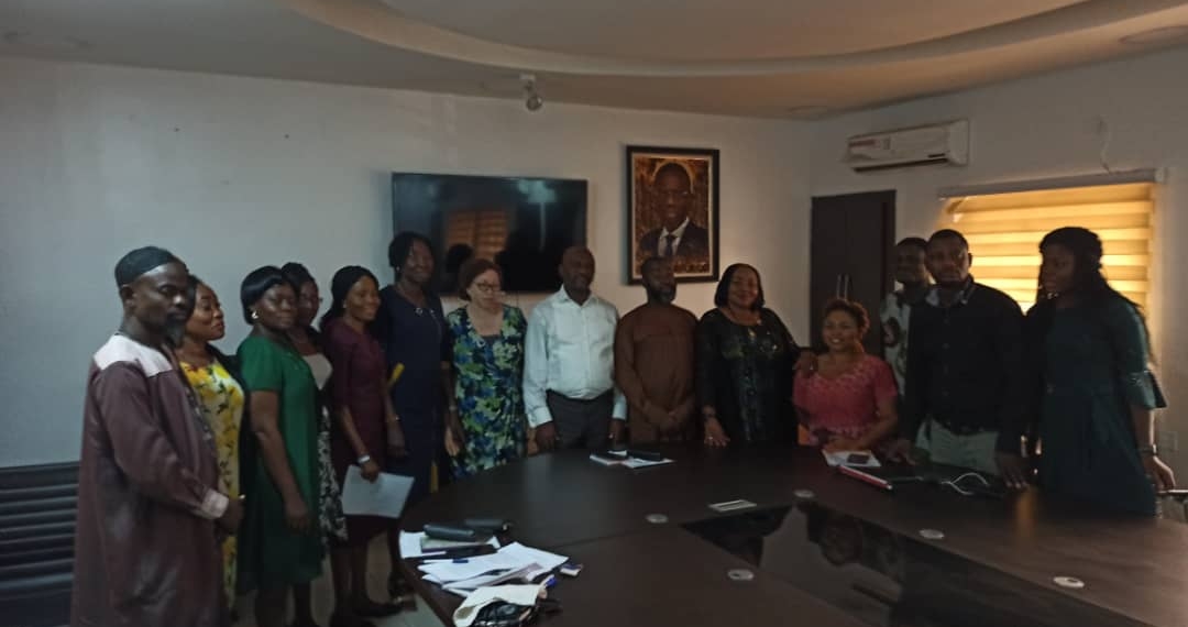 Executive members of JONAPWD Lagos and staff members of Lagos State Ministry of Agriculture during the Advocacy visit