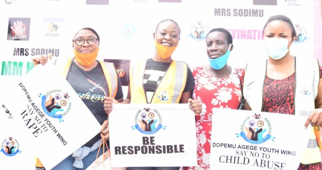 #SayNoToRape: Agege Dopemu Youths Lead Walk Against Rape