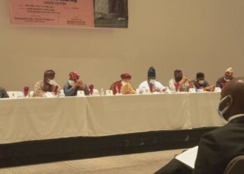 People seated by the high table