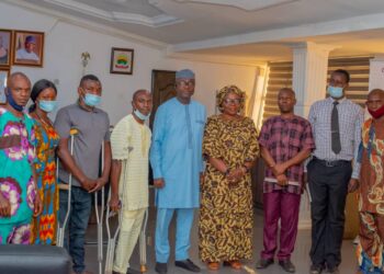 Dinabi Team during the visit to the Ekiti State House of Assembly