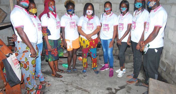 People standing together in a group picture