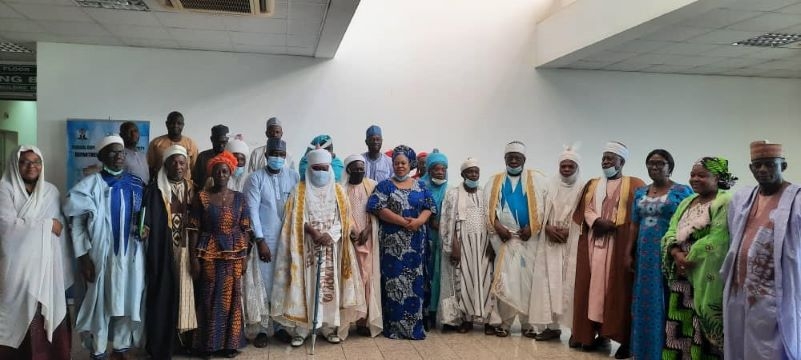 People standing together in a group picture