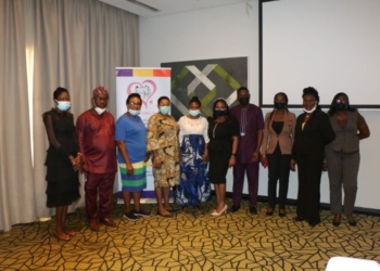 People in a group picture