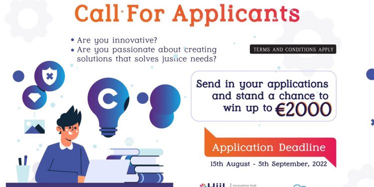 The flier announcing call for applications