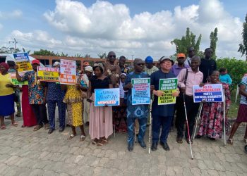 PWDs protest the passage of the Osun State Disability Bill