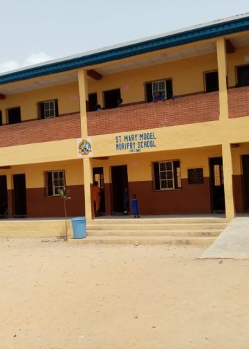 Renovated school structure built in St. Mary Nursery and Primary School, Ajegunle, Lagos.