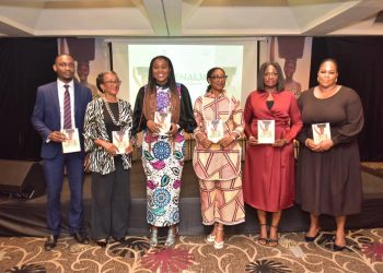 From left Kolawole Owodunn- Board member NSSF, Dr. Alero Roberts – College of Medicine University of Lagos, Dr Fejiro Chinye-Nwoko – General Manager, Nigeria Solidarity Support Fund (NSSF) Mrs. Stella Ojekwe-Onyejeli, Dr Tomi Coker – Honorable Commission of Health, Ogun State, and Mrs Ifeoma Monye – Partner, Ciuci Consulting