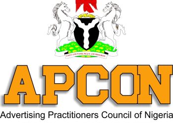 Nigeria coat of arm with APCON boldly written under it