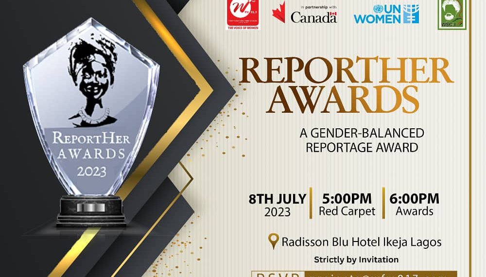 A flier of the reporther award
