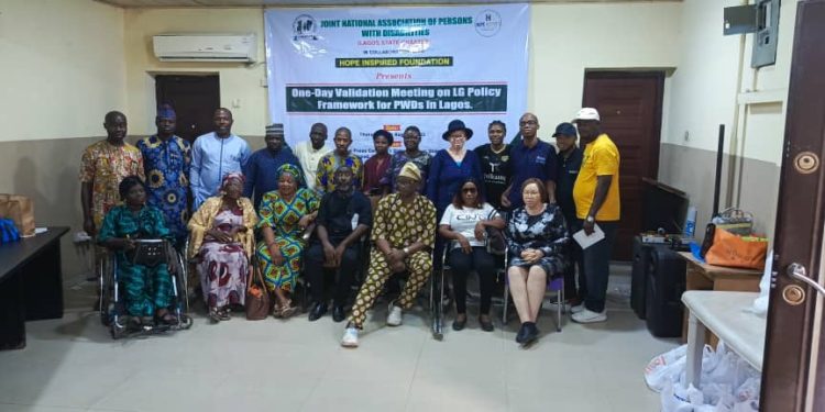 JONAPWD Lagos, Hope Inspired Foundation Set-up Disability Framework for LGAs