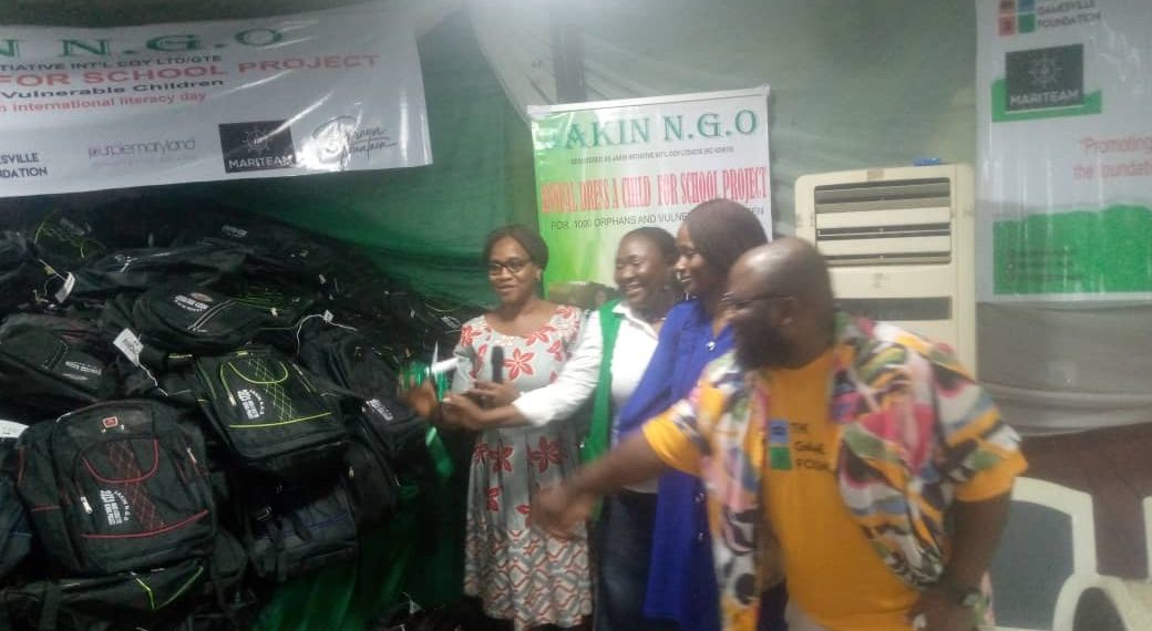 JAKIN NGO Gifts Uniforms, School Bags, Others to Vulnerable Students in Lagos, Ogun, Ahead of Resumption