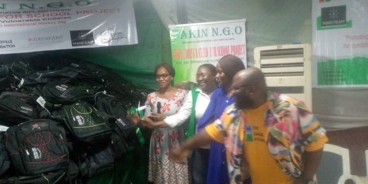 JAKIN NGO Gifts Uniforms, School Bags, Others to Vulnerable Students in Lagos, Ogun, Ahead of Resumption