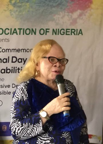 Mrs Bisi Bamishe, President, Albinism Association of Nigeria