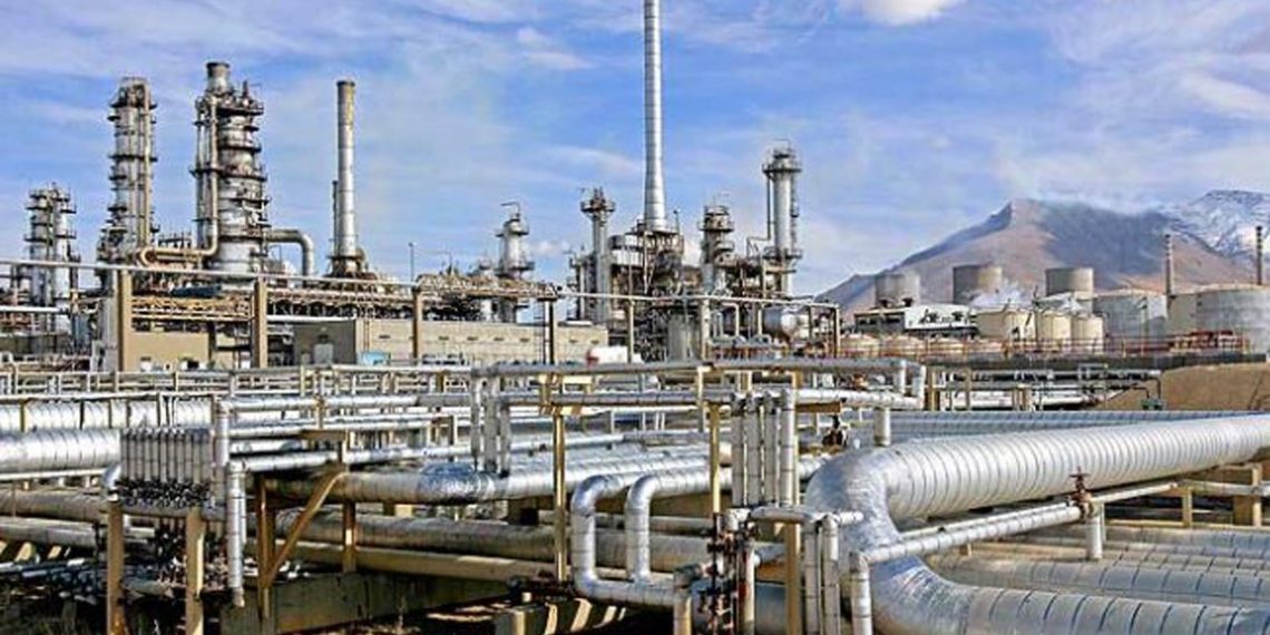 Image of a factory showing pipeline
