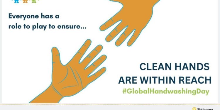 An icon of handwashing