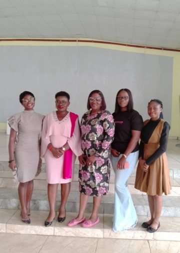 Speakers in a group picture at the end of the one-day event to commemorate the International Day of the Girl Child 2023, organized by Olufisoye Adenitan