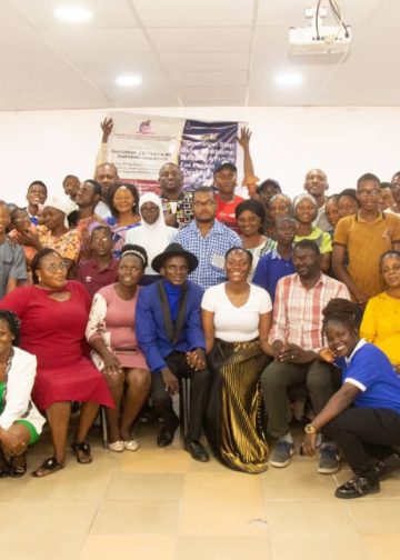 Participants at the inaugural gathering of persons with deaf-blindness in Lagos.