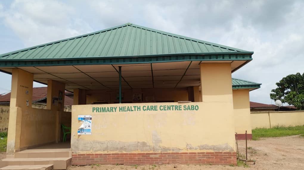 The picture of a PHC, the entrance only