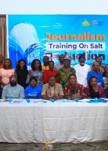 Participants at the Journalism Training on Salt Journalism organized by CAPPA.