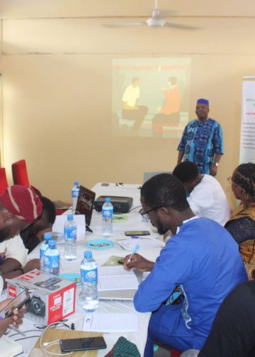 Cross-section of journalists during the workshop