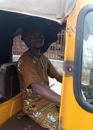 Mr Fidelis Eze, a Deaf keke driver