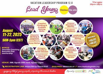 Empowering Africa’s Future: Hindsight to Hold 2025 Teens Vacation Leadership Program