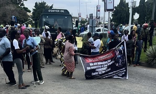 People on a road outdoor