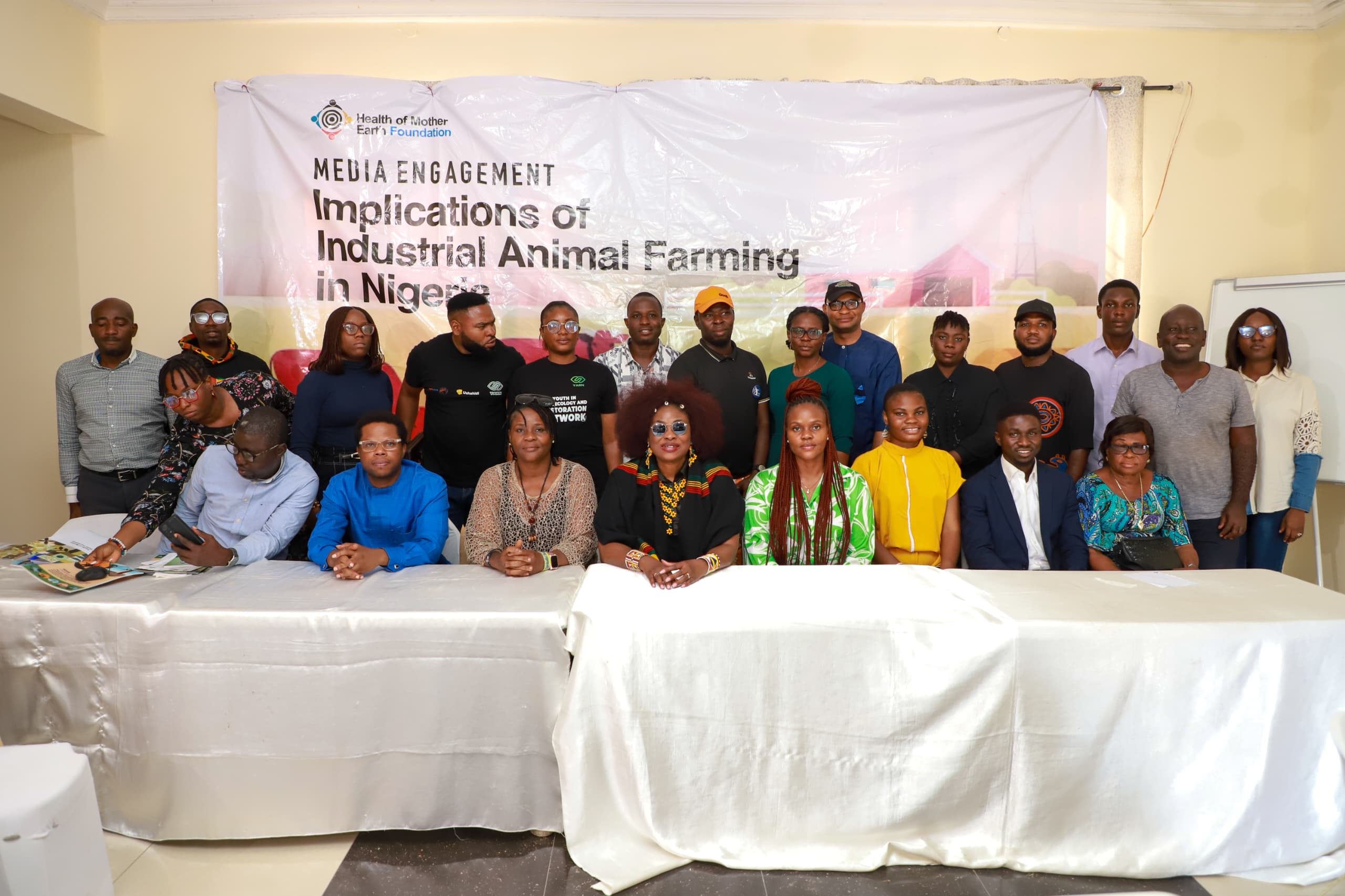 Media professionals at the one-day training on Implications of Industrial Farming in Nigeria.
