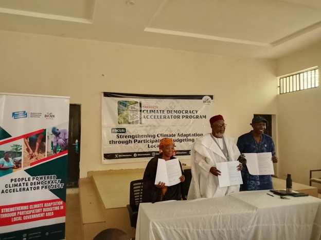 Alhaji Muhammed Saba, Council Secretary of Gwagwalada Area Council addressing the audience