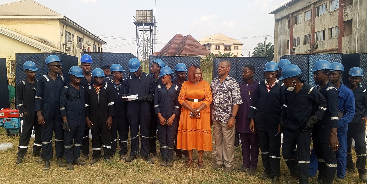 A group of prople standing outdoors