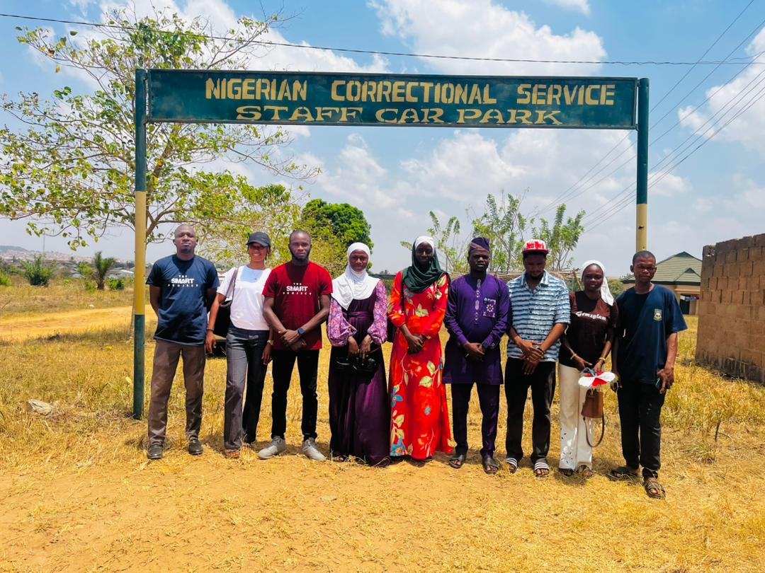 Some of the SMART Project team members at the Abolongo Correctional Centre in Oyo State