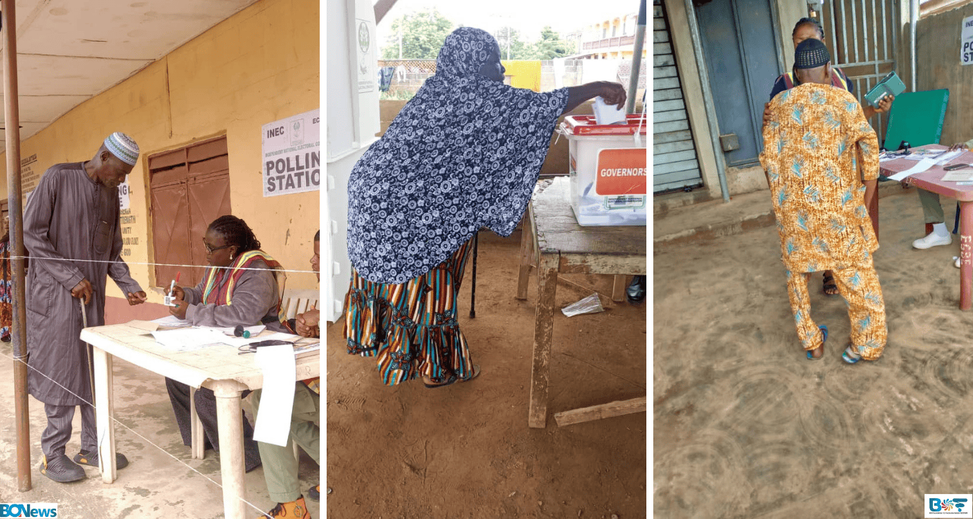 Voters with disability at the polls casting their votes during the August 15 2026 Governorship election in Osun State, Nigeria. Source: BOFIM Observers