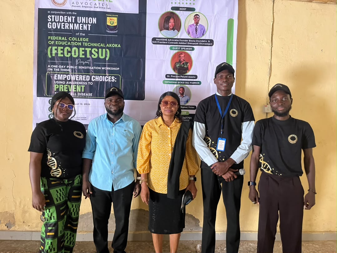 Sickle Cell: NextGENE Urges Nigerian Youths to Prioritise Genotype Compatibility Before Procreation