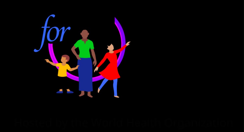 graphic image of a woman and a little girl and boy