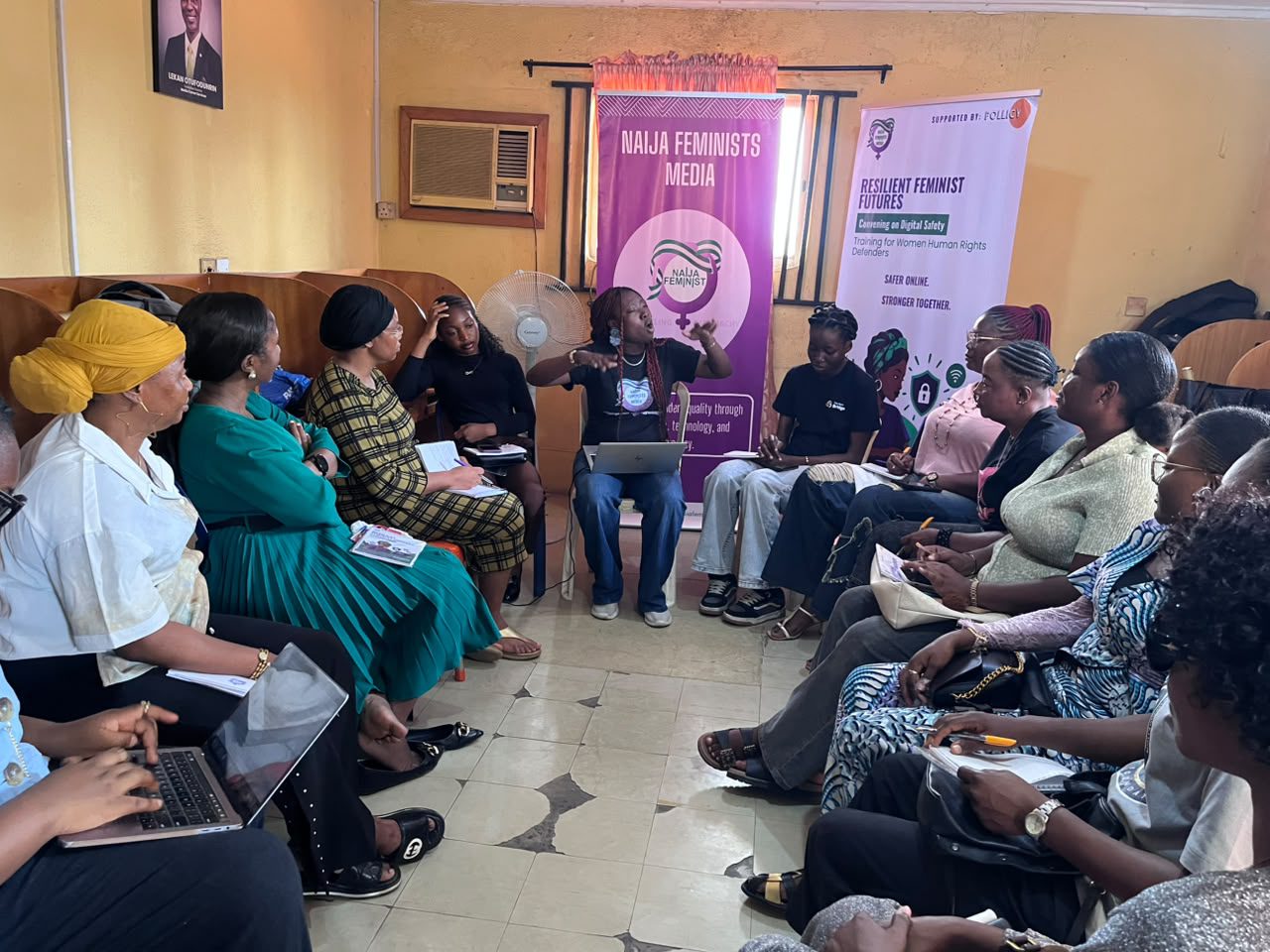 Participants at the training led by the Naija Feminists Media for Women Human Rights Defender. Photo credit: NFM